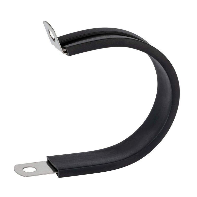 ISPINNER 12 Pack 1.75 Inch Rubber Cushioned Stainless Steel Cable Clamp, Hose Clamp, Pipe Clamp (1-3/4 Inch) - Image 1